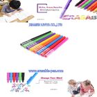Pürüzsüz Yazılı Alacalı Renk Su Bazlı Keçeli Kalemler