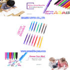 20 Renk Friction Clicker Silinebilir Kalem Yedekler