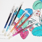 Sürtünme Renkli Parlak Silinebilir Kalem Mürekkebi Kaybolur